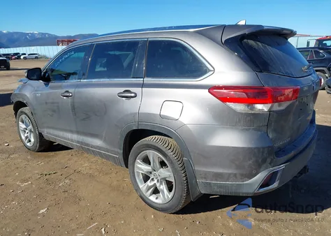 2017 Toyota Highlander Hybrid Limited from USA, damaged, VIN 5TDDGRFH0HS034544